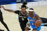 1-3还是2-2？ESPN预测明天胜率：马刺53.8%占据优势 雷霆46.2%