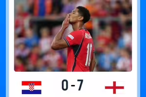 尴尬纪录！0-7负英格兰，克罗地亚成首个主场输7球的世界杯决赛队